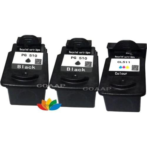 3pack PG510 CL511 Compatible ink cartridge PG 510 CL 511 for Canon Pixma IP2700 MP240 MP250 MP260 MP270 MP280 MP480