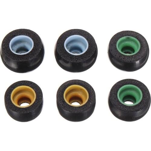 Earphone Accessories 6pcs Black Ear Tips Memory Foam Dedicated Replacement Earbuds Sleeve for Jabra Elite 65t for Samsung