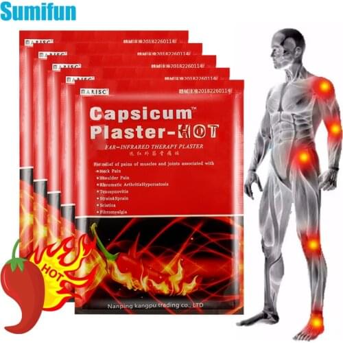 8pcs Hot Pepper Analgesic Patch For Rheumatoid Arthritis Knee Muscle Joints Orthopedic Pain Relief Chinese Medical Plaster C2352