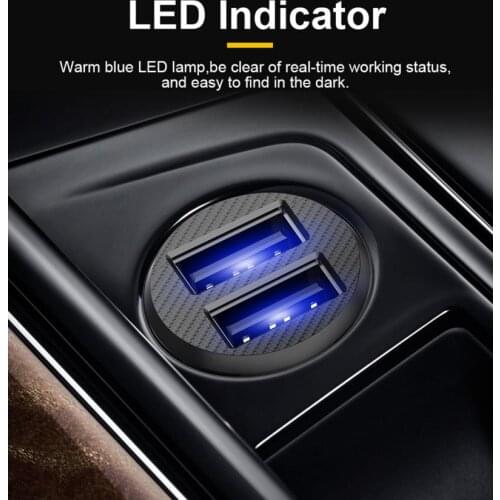 USB Car Charger Adapter 3.1A Car USB Charger Mobile Phone Dual USB Car-charger Auto Charge 2 Port For IPhone Samsung