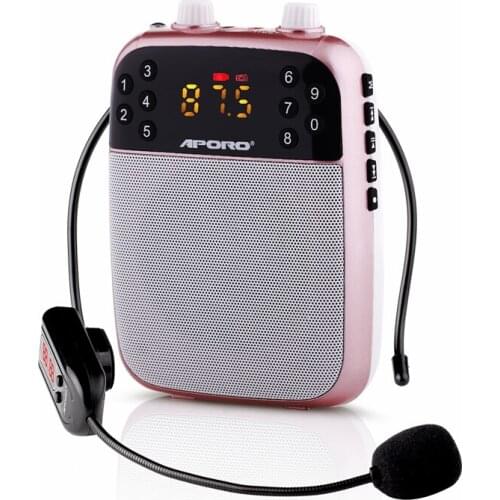 Wireless Megaphone With Microphone 10W Portable Voice Amplifier 2000mAh Big Power Wearable Headset Mic for Teacher Promotion