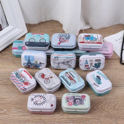 Colorful Mini Tin Box Sealed Jar Packing Boxes Jewelry, Candy Box Small Storage Boxes Cans Coin Earrings, Pill Case Gift Box