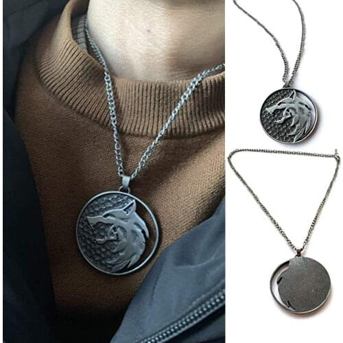 Men Woman Retro Solid Necklaces Stainless Handicraft Craft Pendant Hollowing Out Animal Pattern Necklace Cadeau Ado Garçon