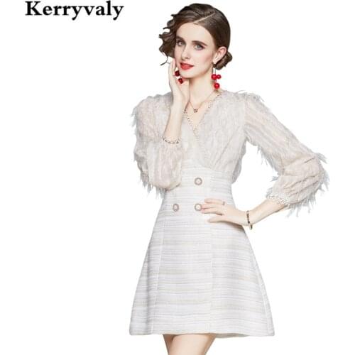 French Spring V-neck Long Sleeve Mini Dress Women Party Gothic Dress Sukienki Na Wesele Damskie Ropa De Mujer K3970