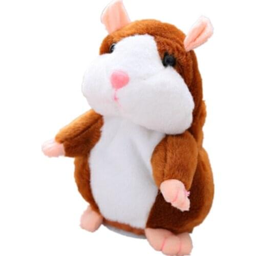 Talking Hamster Mouse Pet Plush Toy Hot Cute Speak Talking Sound Record Hamster Educational Toy for Children Gift
