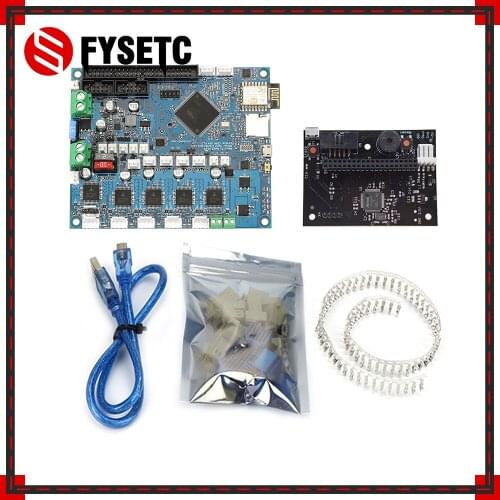 Cloned Duet 2 Wifi V1.04 DuetWifi Advanced 32 Bit Electronics + PanelDue Connected Board For BLV MGN Cube 3D Printer CNC Machine