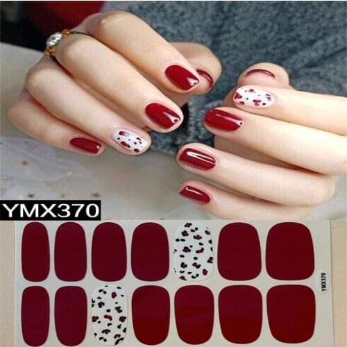 Leopard Nail Stickers Waterproof Lasting Nail Stickers 14 Nail Accessories Environmental Protection Stickers