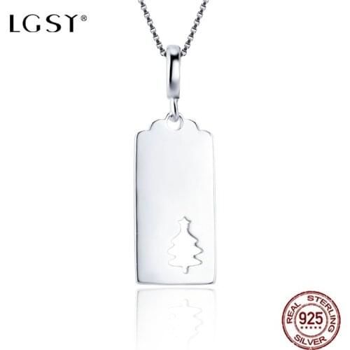 LGSY DP047 925 Sterling Silver Santa Claus Pendant Romantic Pure Silverware Fashion Jewelry Necklace Pendant Fine Jewelry Making