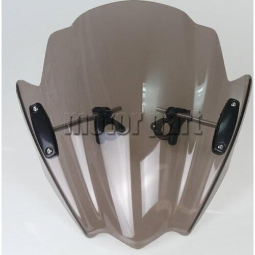 Motorcycle Windshield For Ducati Streetfighter 848 Hypermotard 1100 EVO SP Diavel Carbon/AMG/Strada/Cromo Windscreen Smoke