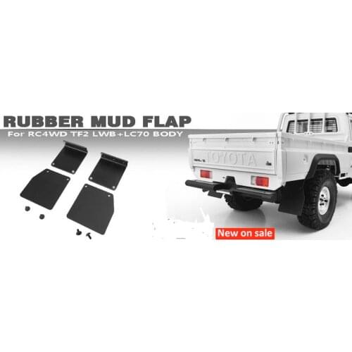 Metal Rubber fender MUD FLAP For killerbody 1/10 Scale Toyota Land Cruiser LC70 48601 Body RC RC8WD LWB TF2