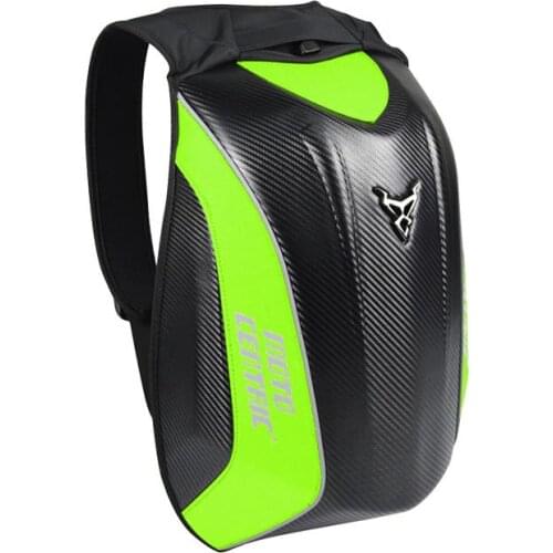 New Carbon Fiber Motorcycle Backpack Riding Bag MC Backpack Rider Motorcycle Waterproof Hard Shell Moto Turtle Bag