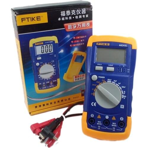 Multimeter A6243L 3 1/2 Capacitor Meter Inductor LC Meter 2nF-200uF & 2mH-20H compatible tester