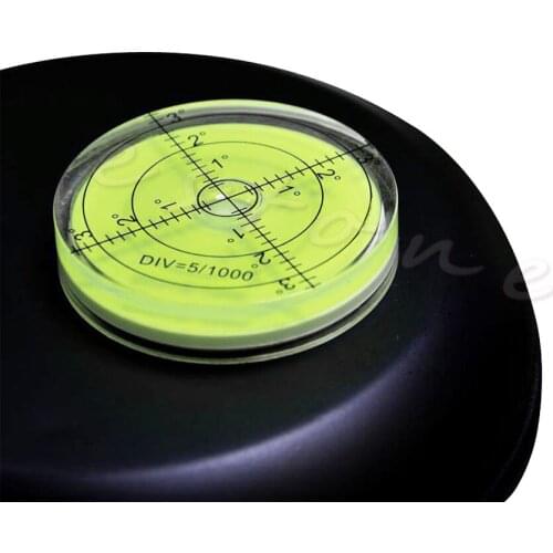 N80B 60mm*12mm PMMA Bubble Degree Mark Surface Level Round For Measuring Tool
