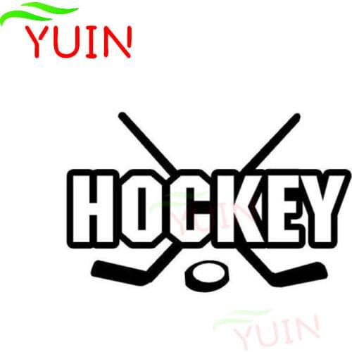 Hockey Car Sticker Creative Sports Auto Accessories PVC Fashion Window Bumper Decoration High Quality Waterproof Decal