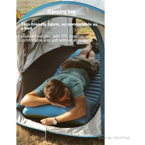 2021 New Ultralight Self-Inflating Air Mattress Widen Sleeping Pad Splicing Inflatable Bed Beach Picnic Mat Camping Tent Cushion