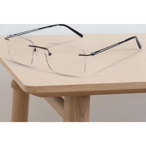 ZENOTTIC Pure Titanium Rimless Computer Glasses Frame Men Ultralight Anti Blue Light Eyewear Optical Prescription Eyeglasses