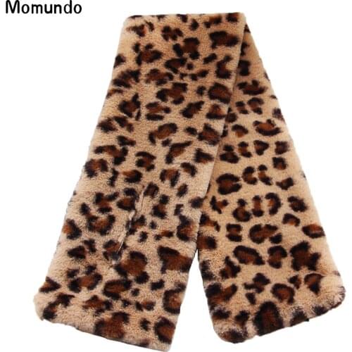 Women Student Scarf Imitation Rabbit Hair Winter Autumn Warm Thick Cross Fur Collar Neckerchief European USA Fashion Style