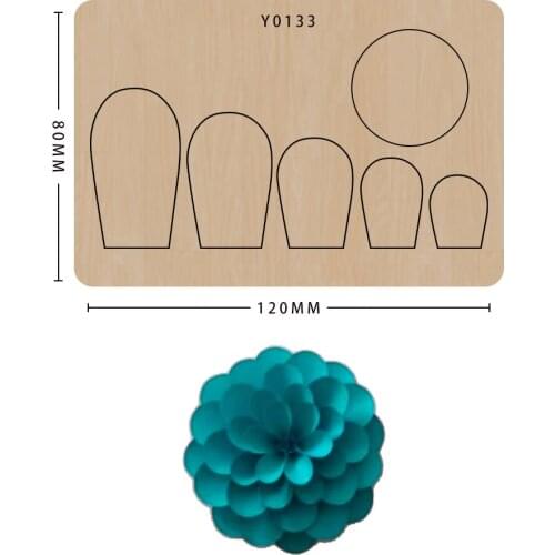 Wood Cutting Die Diy Petal Craft Scrapbook Making Decor Supplies Dies Suitable For Die-Cutting Machines