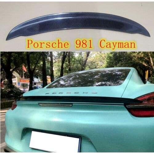 Spoiler For Porsche 981 Cayman Boxster 2013 2014 2015 2016 High Quality Carbon Fiber Wing Lip Spoilers