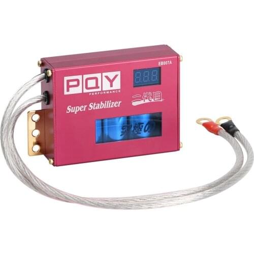 Turbo Voltage Boost Regulator Universal Power Engine Chip Voltage Boost Regulator ECU Ignition Booster Stabilizer LED Display