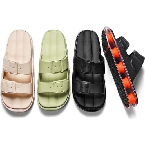 Outdoor Slippers Men Platform Shoes EVA Soft Indoor Home Slides For Man Non-slip Summer Sandals Women Bathroom Shoes Shower