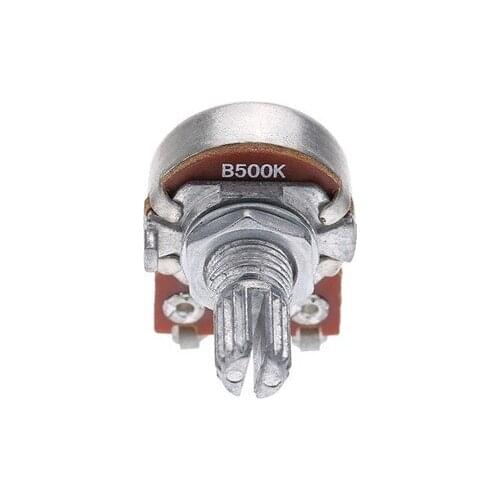 High Quility B500K Electric Guitar Audio Volume Control Taper Potentiometer 15mm Long Shaft Knot Guitar Parts Accessories