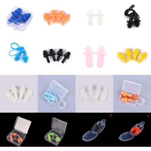 1/2Pairs Spiral Waterproof Silicone Ear Plugs Anti Noise Snoring Earplugs Comfortable For Sleeping Noise Reduction Accessory