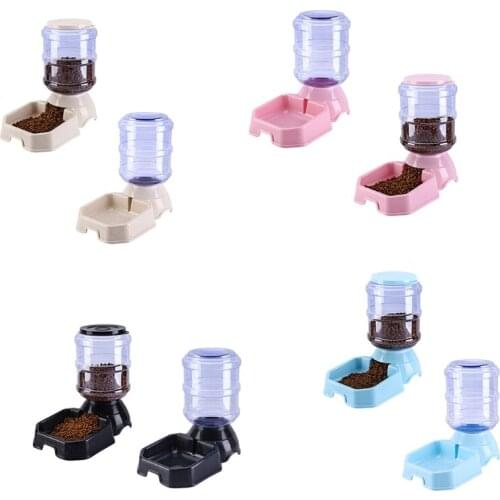 Automatic Cat Feeder Water Dispenser for Small Medium Large Dog Pets Easy to Use N0PA