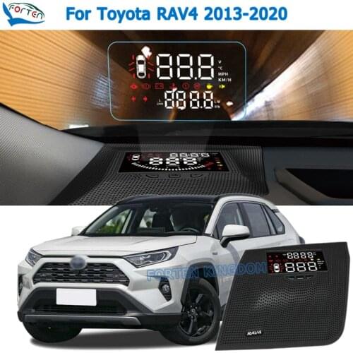 Car Electronic HUD Head Up Display Speedometer Projector For Toyota RAV4 2013-2020 Safe Driving Screen Airborne computer