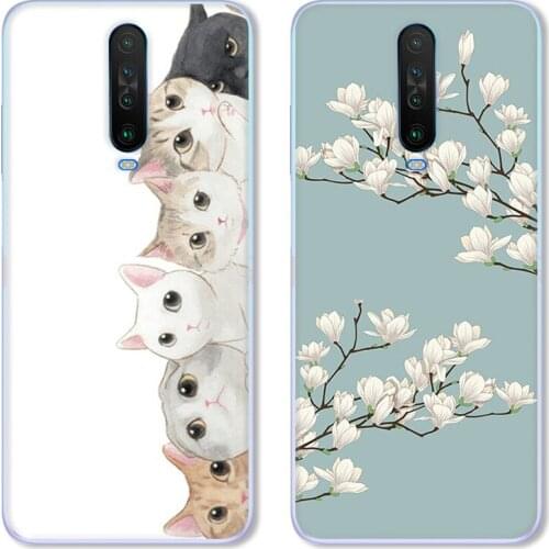 Cartoon Rabbit Case For Xiaomi Redmi K30/For Xiaomi Redmi Note 8 Pro,TPU Lovely Cartoon Color Painting Case.18 Colors