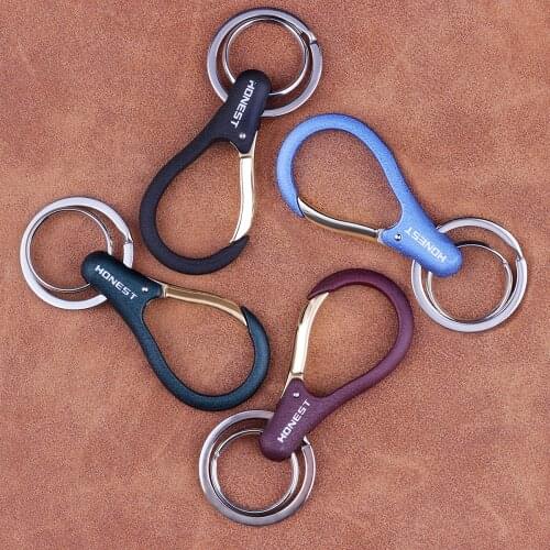 Honest Simple Men Women Keychain Business High-Grade Gift For Car Key Ring Holder Keychains Bag Pendant Lovers Best Gift