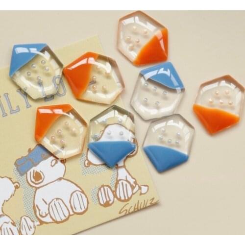 Childlike pigment pearl sealed earring patch handmade DIY homemade earring resin accessories jewelry materials