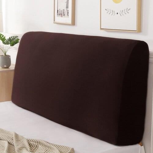 Elastic Bedhead Cover All-inclusive Bed Head Cover Bed Head Back Protection Headboard Dust Cover Bedroom Removable Bedside Cover