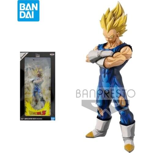 Bandai Dragon Ball Figure Grandista Vegeta IV Model Anime Character Comic Color 28cm Action Doll Collect Gift Toy for Kids