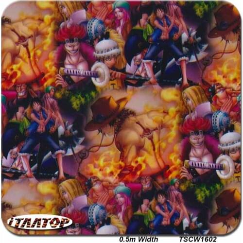 ITAATOP Hydro Dipping TSCW1602 0.5M * 20M Cartoon Hydro Dipping With Spray Paint