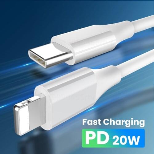 20W PD USB Type C Cable for iPhone 12 Pro 12 mini Fast Charging Charger for iPhone 11 XS XR X USB C Data Cable Power Banks Cord