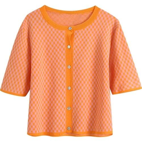 KONDALA Women Balzer Plaid Print Casual Office Ladies Coat Double Breasted Contrast Cuffs Fashion Female Jacket Mujer Saco