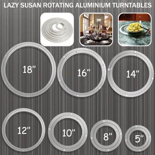 Multifunctional Turntable Rotating Bearing Practical Aluminium Alloy Table Hardware Swivel Plates Durable Smooth Reduce Noise