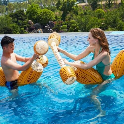 2Pcs/set Pool Inflatable Rafts Bumper Gladiator Inflatable Ride-ons toys Summer Water Swimming Kickboard Toys For Kids Adult