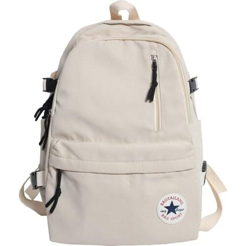 Simple Boy Backpack For Teenage Girls Preppy Style School Bags Unisex Buckle Female Laptop Book Bags Fashion Women Travel rugzak