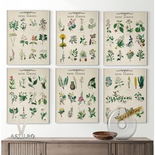 Botanical Flower Printable Poster Greenery Branches Leaves Illustration Wall Art Prints Canvas Painting Home High Quality Decor