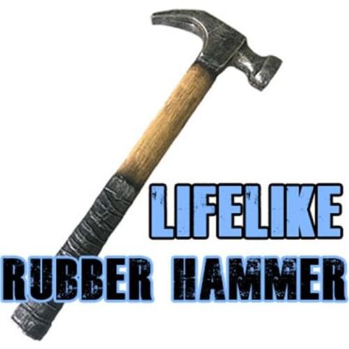 Lifelike Rubber Hammer Stage Magic Tricks Gimmick Appearing Cards Stage Party Magic Props Mentalism Fun Magia Toys Joke