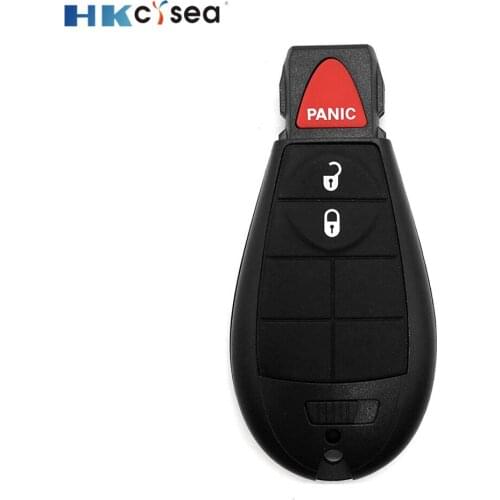 HKCYSEA 3 Button+Panic 433Mhz For Jeep Fobik Smart Remote Car key For DODGE/Chrysler Blade with ID46 Electronic Chip