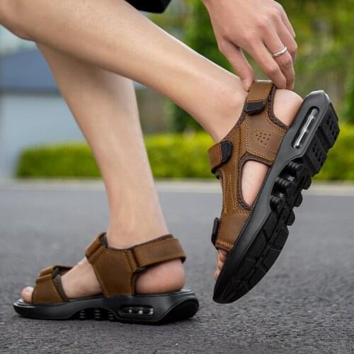 Veranoman sandalle leather rasteira deportivas mens sandals&slippers slippers 2020 sandalet men work Man flops uomo