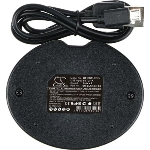Cameron Sino Charger For Nikon Coolpix AW100,Coolpix AW100s,Coolpix P300,Coolpix P310,Coolpix S610,Coolpix S70,EN-EL12