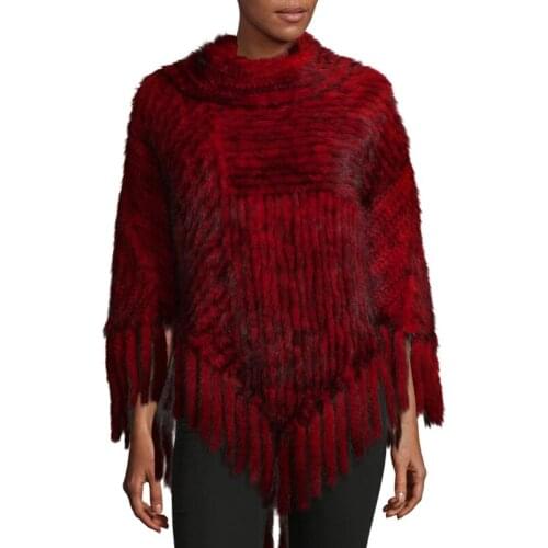 Sleeveless Fur Shawl For Female Mink Fur Shawl In The New Winter Mink Knitted Fur Coat In 2019