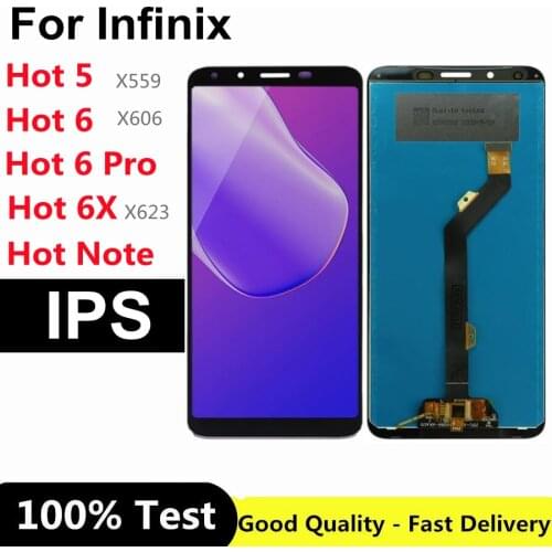 For Infinix Hot 5 X559 / Hot 6 X606 / Hot 6 Pro X608 / Hot 6X X623 Hot Note X551 LCD Screen and Digitizer Full Assembly