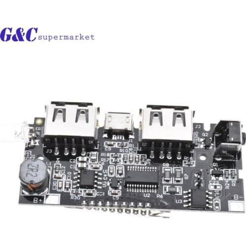 1 Dual USB 18650 Battery Charger PCB Power Module 5V 1A 2.1A Mobile Power Bank Accessories For Phone DIY LED LCD Module Board