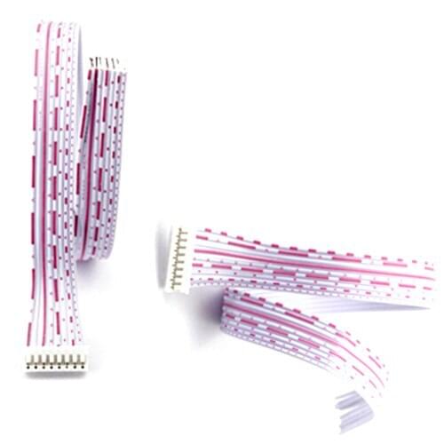 10Pcs Sample 50cm Single PH2.0 Header 2P 3P 4P 5P 6P 7P 8P 9P 10P 11P 12P AWG26 Red White Wire Cable