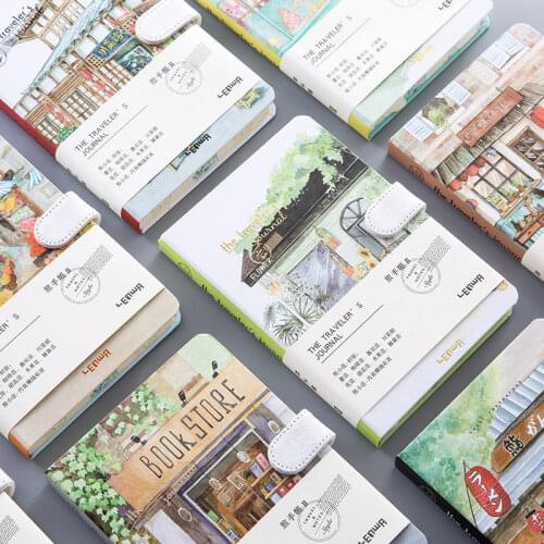 128 Sheets Hand Account A5 Vintage Notebook Color Page Journals Monthly Weekly Daily 32K Planner Study Work Notepad Agenda